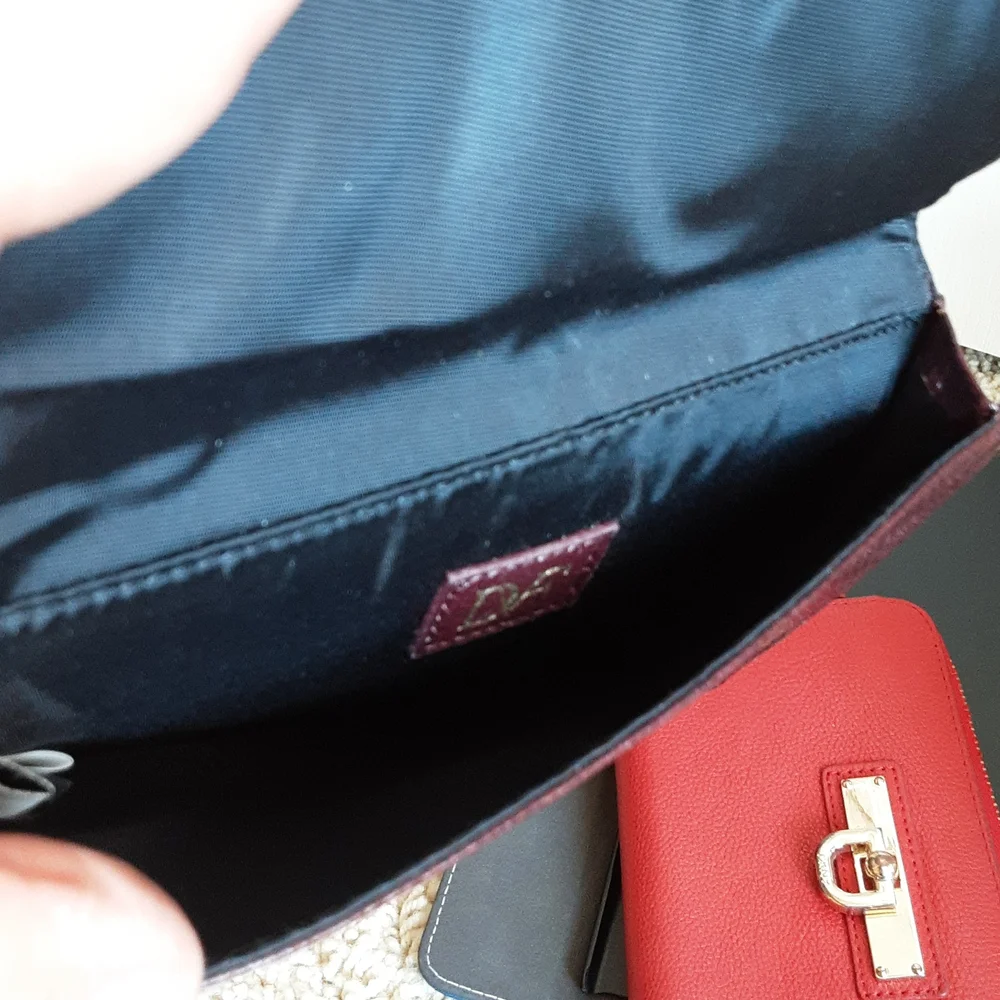 DVF Diane Von Furstenberg Leather Envelope/Pouch with Card Holder💖💖💖NWOT - Picture 5 of 6